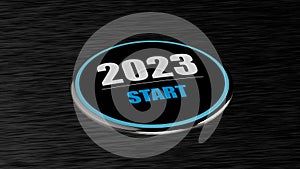 3d rendering of 2023 year start BTN