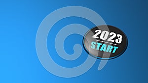 3d rendering of 2023 year start BTN