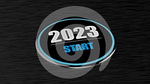 3d rendering of 2023 year start BTN