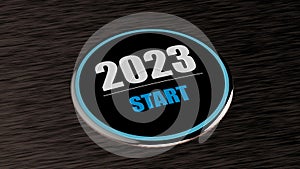 3d rendering of 2023 year start BTN