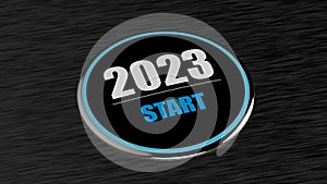 3d rendering of 2023 year start BTN