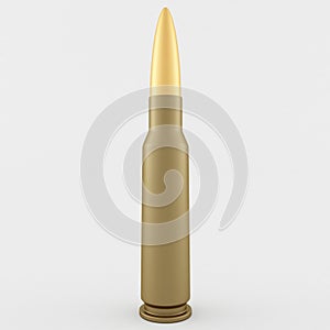 3d Rendering of a 5.45x39 Russian Cartridge