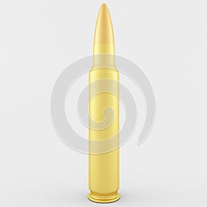 3d Rendering of a 5.56x45 Cartridge