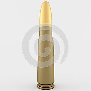 3d Rendering of a 7.62x39 Cartridge