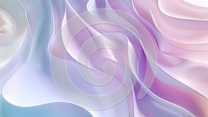 3D rendering, abstract blue and pink waves, texture background