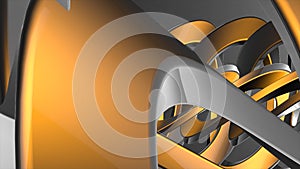 3D rendering Abstract colorful background bright orange gray color, modern colorful wallpaper