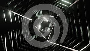 3d Rendering. Abstract Futuristic motion graphics, high tech background