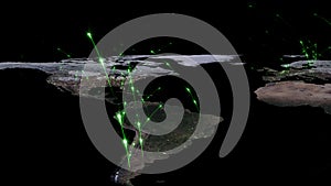 3D rendering abstract of world network, internet and global connection concept. Elements of this image furnished by NASA