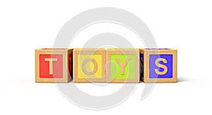 3d rendering of alphabet toy blocks.