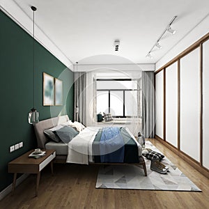 3D rendering bedroom