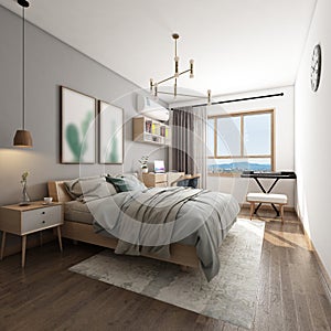 3D rendering bedroom