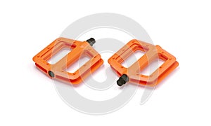 3D rendering bicycle pedals on white background