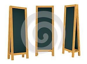 3d rendering blank blackboard