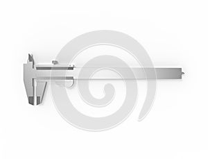 3D rendering of a calliper isolated on white background