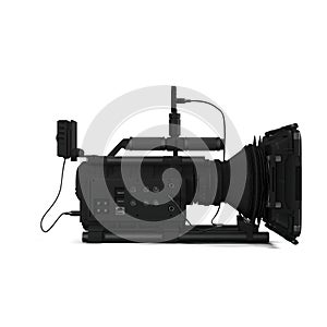 3D rendering of a camera isolated on a white background.