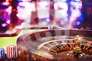 3D Rendering casino roulette