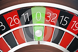 3D Rendering Casino Roulette concept. Gambling table in luxury casino. Casino Roulette Game