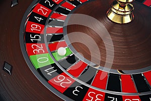 3D Rendering Casino Roulette concept. Gambling table in luxury casino. Casino Roulette Game