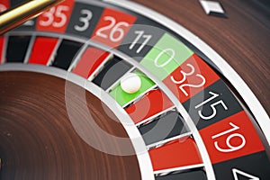 3D Rendering Casino Roulette concept. Gambling table in luxury casino. Casino Roulette Game