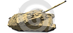 3d Rendering of a Challenger Tank