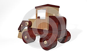 3d rendering children`s toy loader of small materials