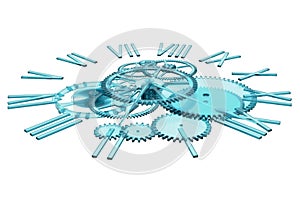 3D Rendering A Clock, Concept of Time