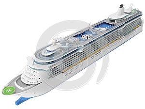 3d Rendering of a Cruise Ship