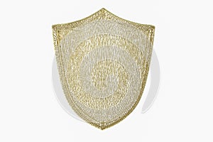 3d rendering, a defense shield with technological background