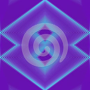 3d rendering digital illustration of abstract symmetrical geometric pattern