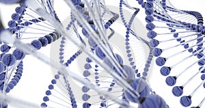 3D rendering dna chain made in CG
