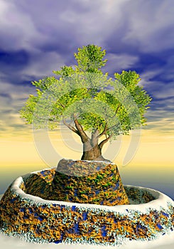 3d rendering fantasy and dream tree computer graphics image