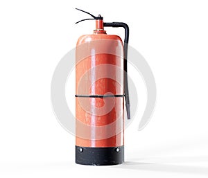 3d rendering fire extinguisher on white background