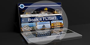 3d rendering flight online reservation