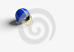 3D RENDERING OF FOOTBALL HELMET