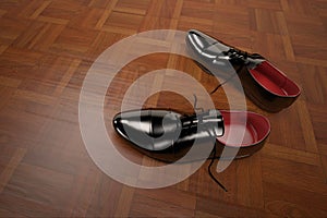 3D rendering formal shoes model