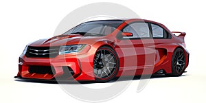 3D rendering - generic concept car
