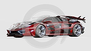 3D rendering generic concept car