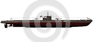 3d Rendering of a German IX-B U-Boat