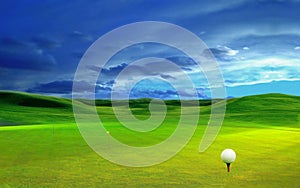 3D rendering, golf ball,