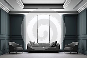 3d rendering illustration of living room