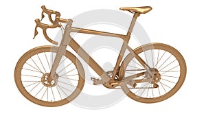 3D rendering - isolated trophy bicycle