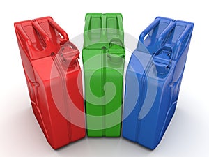 3D rendering jerrycans