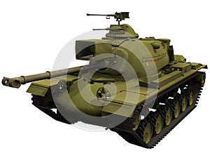 3d Rendering of a M48 Patton Medium Tank