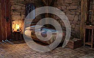 3D Rendering Medieval Fantasy Cottage