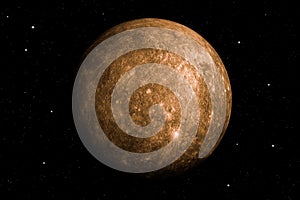 3d rendering of Mercury planet