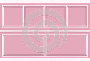 3d rendering. modern sweet pink square classic pattern wall design background