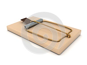 3D Rendering of a mouse trap