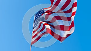 3d rendering of the national flag of the United States of America