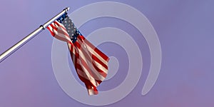 3d rendering of the national flag of the United States of America