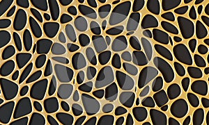 3d rendering natural biology cell lattice pattern